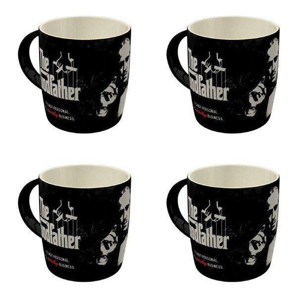 4PK Nostalgic-Art Ceramic Coffee/Tea Mug The Godfather Strictly Business 9x9cm