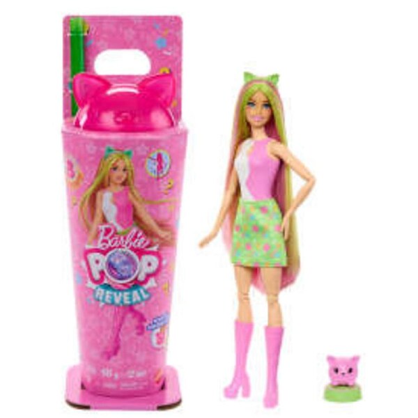 Barbie Pop Reveal Shakes Series Scented Cute Kitten Doll