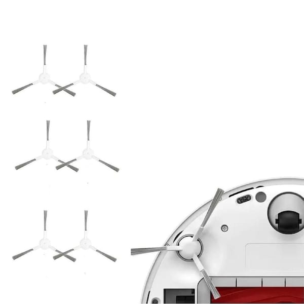 6 Side Brushes for Dreame L10s Ultra & L10 Prime Robot Vacuums