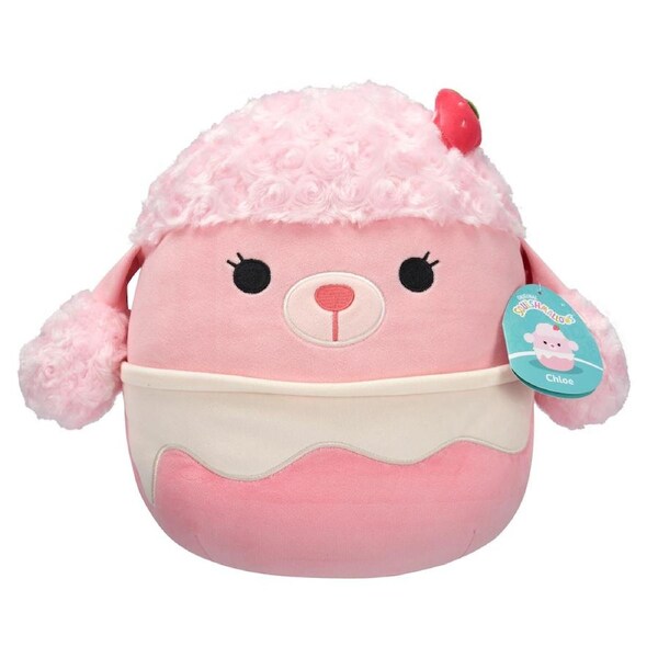 Squishmallows Chloe the Strawberry Poodle Dog 16 inch Plush