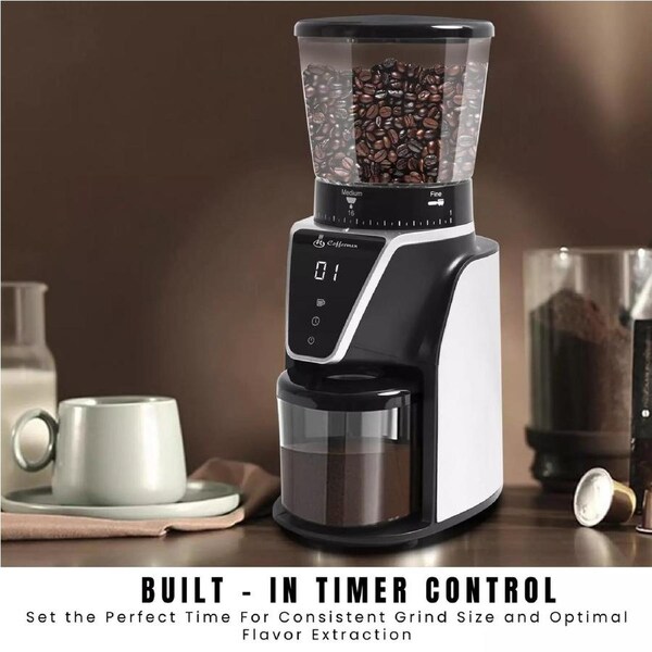 Electric Burr Coffee Bean Grinder - 31 Grind Settings Milling Coffee Bean Machine - Auto Grinding