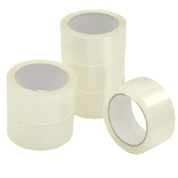 6 Rolls Clear Packing Tape Heavy Duty Packaging Tape for Shipping Packaging Moving Sealing