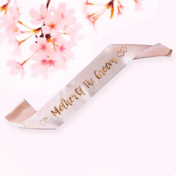 Champagne Pink 'Mother Of The Groom' Sash