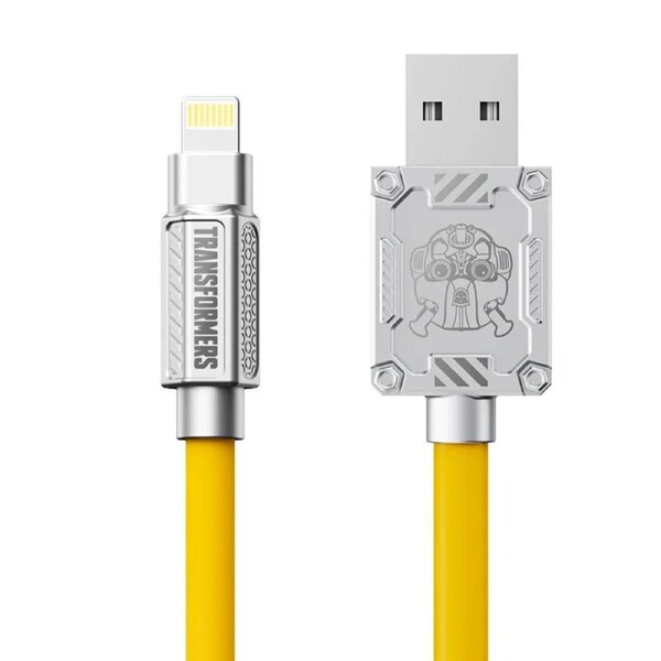 Transformers Type-C USB to Apple Charge Data Cable 1.5m 2.4A USB TF-A02 - Yellow