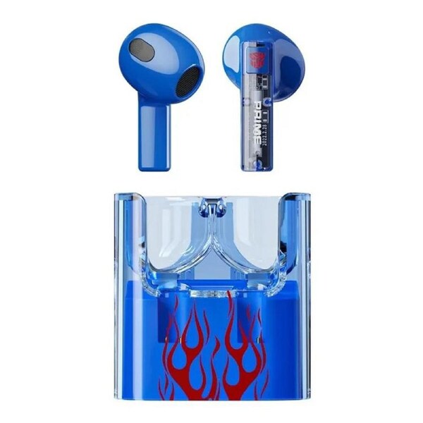Transformers Wireless Earbud Earphones Headphones Bluetooth V5.3 Noise Reduction TF-T08 - Blue