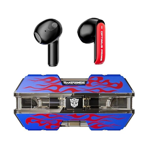 Transformers TWS Wireless Earbud Earphones Bluetooth V5.3 ENC Noise Reduction TF-T01 - Blue