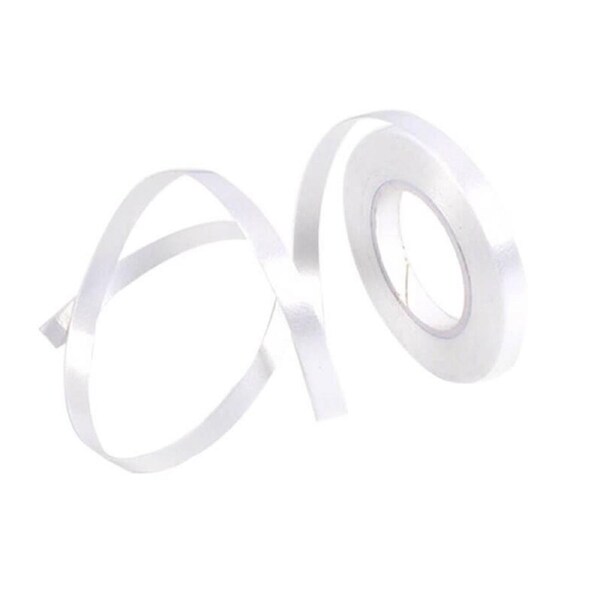 White Curling Ribbon Roll - 5mm x 10m