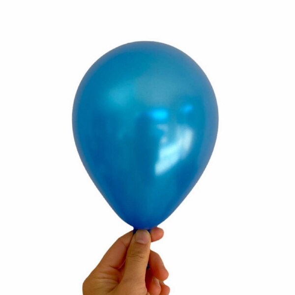 5-inch Pearl Dark Blue Mini Latex Balloons 10pk