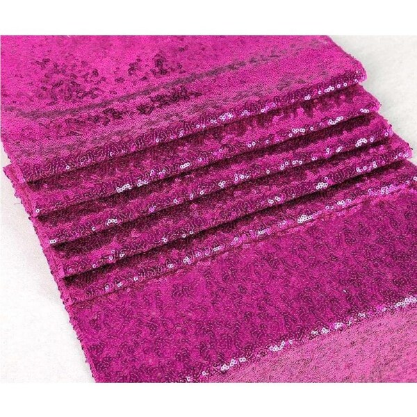 Hot Pink Sequin Table Runner