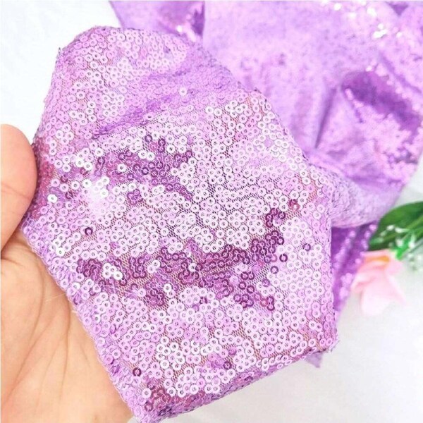 Lavender Purple Sequin Table Runner