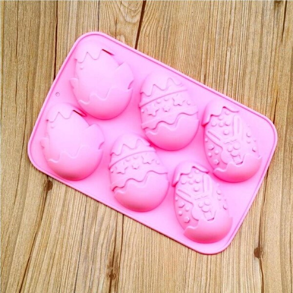 Pink Easter Egg Chocolate Silicone Mold