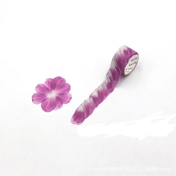 Purple Saffron Petal Flower Washi Tape Sticker 200 Roll