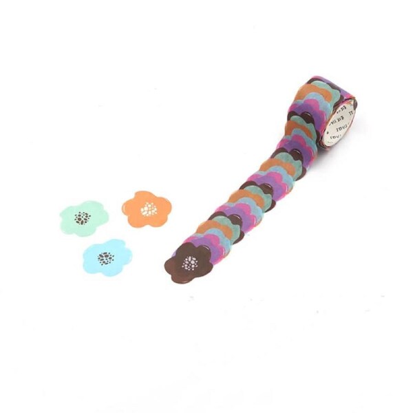 Flower Petal Washi Tape Sticker 200 Roll 8 Colours