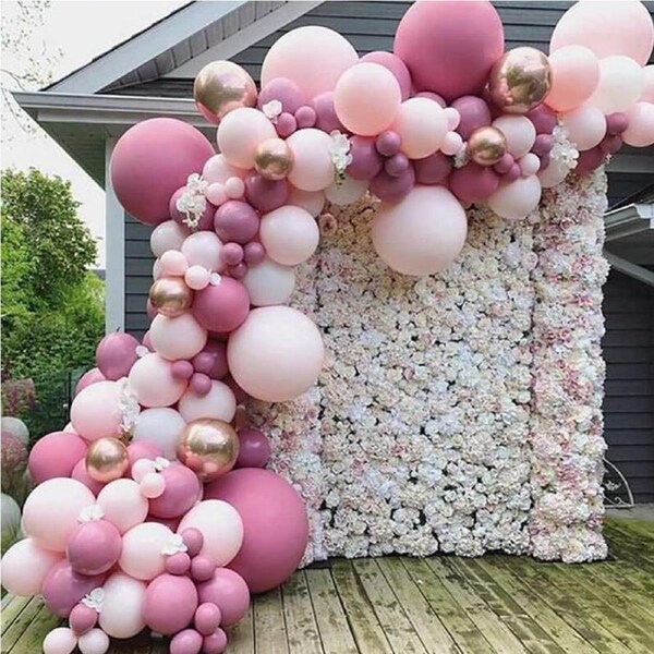Balloon Garland DIY Kit 98pcs - Retro Pink