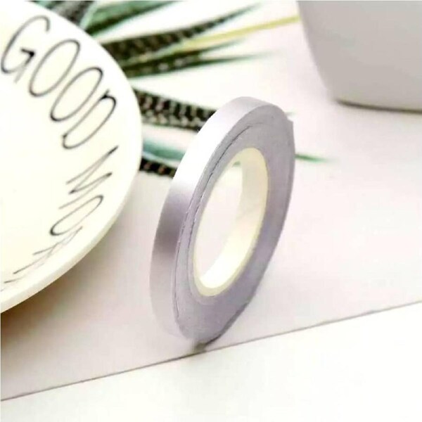 Curling Silver Ribbon Roll - 5mm x 10m