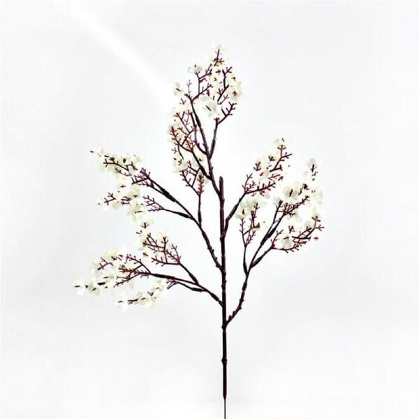Artificial Cherry Blossom Flower Branch - White