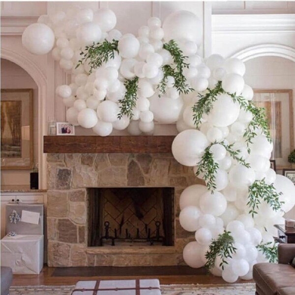 Balloon Garland DIY Kit 108pcs - White