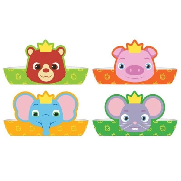 CoComelon Paper Crowns 8pk