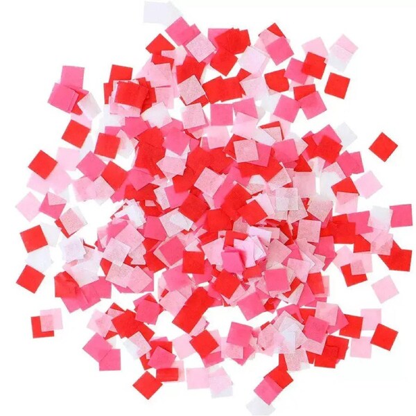 Valentine Vibes Square Paper Confetti Mix 20g
