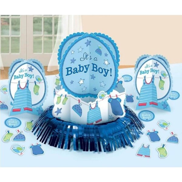 Its A Baby Boy' Shower With Love Boy Table Decorations Kit