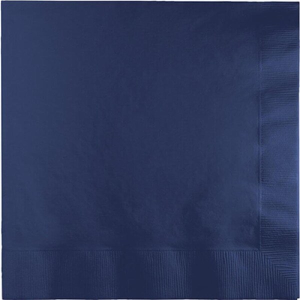 Navy Blue Beverage Napkins 50pk