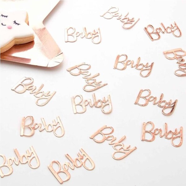 Rose Gold Foiled "Baby" Confetti 14g