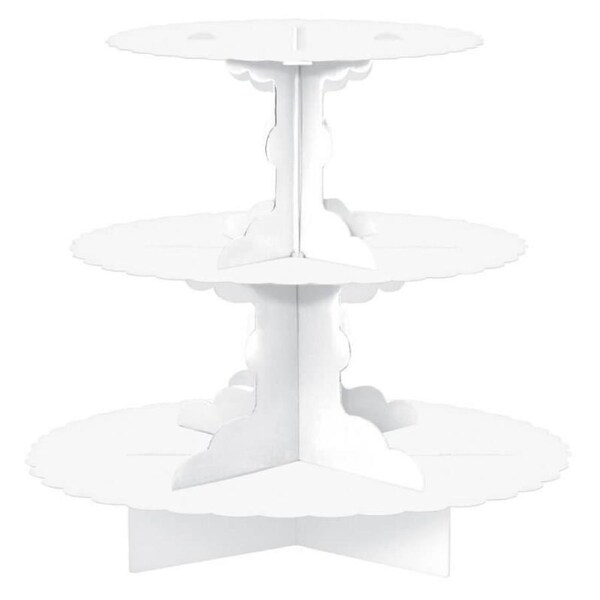 Cupcake 3 Tier Treat Stand - White