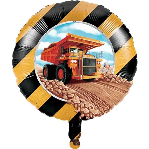 Big Dig Construction Foil Balloon 45cm