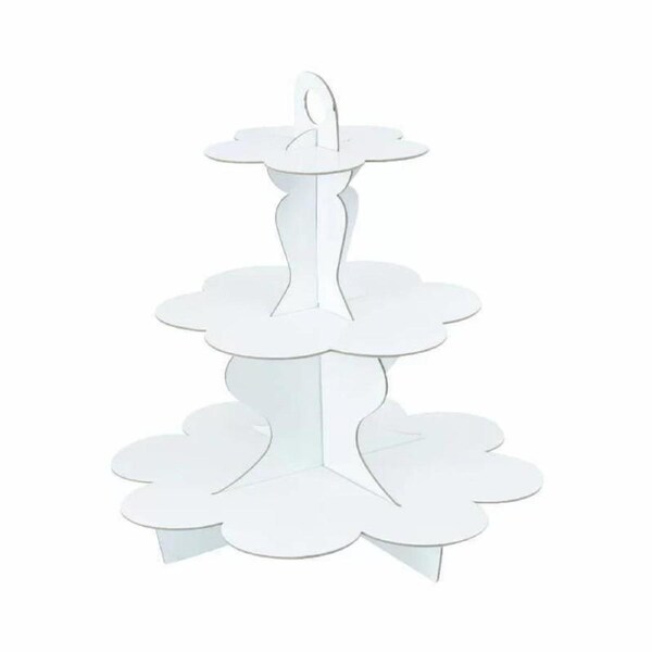 White 3 Tier Cupcake Stand