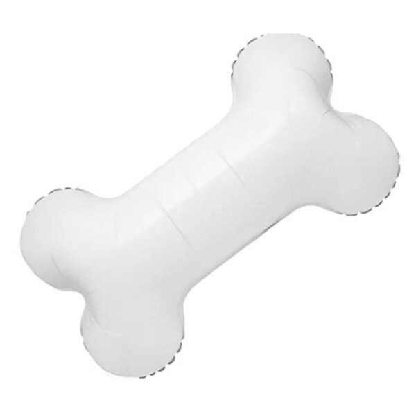 Giant White Dog Bone Foil Balloon