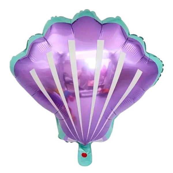 Giant Purple Sea Shell Foil Balloon