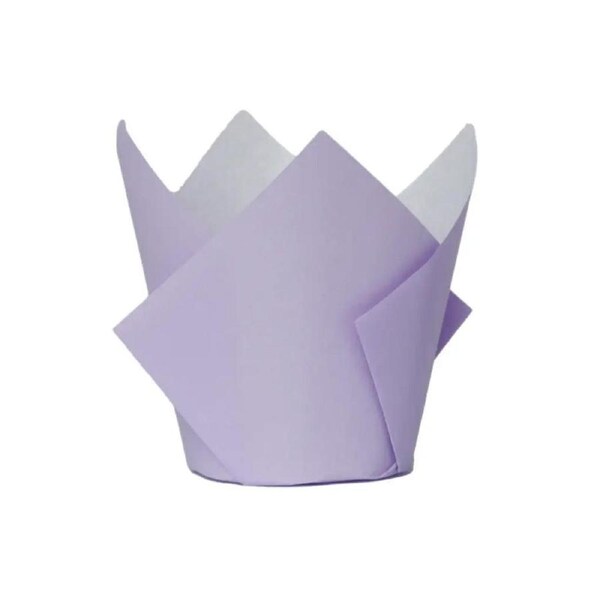 Pastel Lilac Tulip Cupcake Cases 20pk