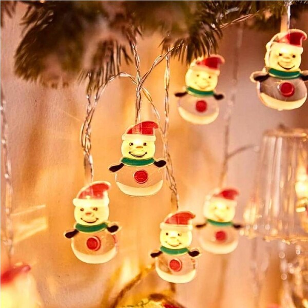 Snowman Fairy String Lights 2m