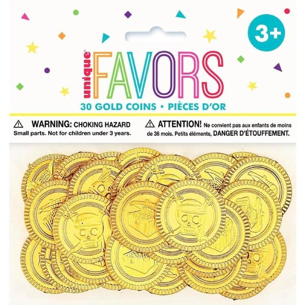 Pirate Treasure Gold Coins 30pk