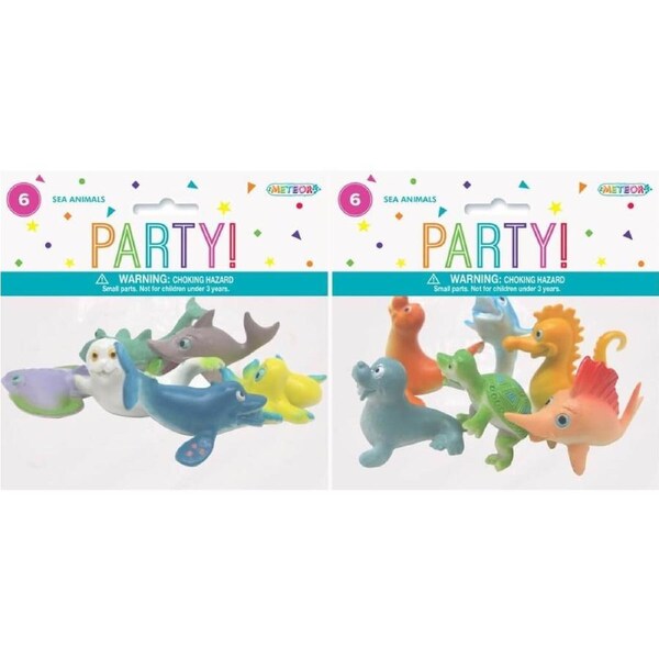 Assorted Sea Animal Party Favours 6pk