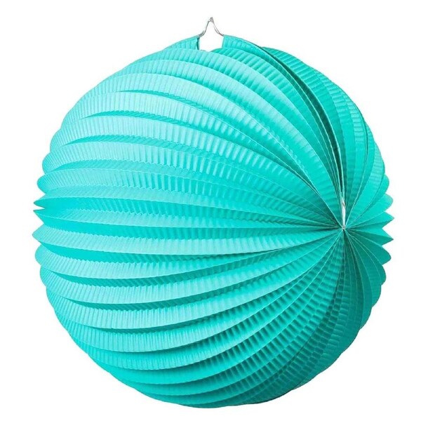 Tiffany Blue Accordion Paper Lantern Ball