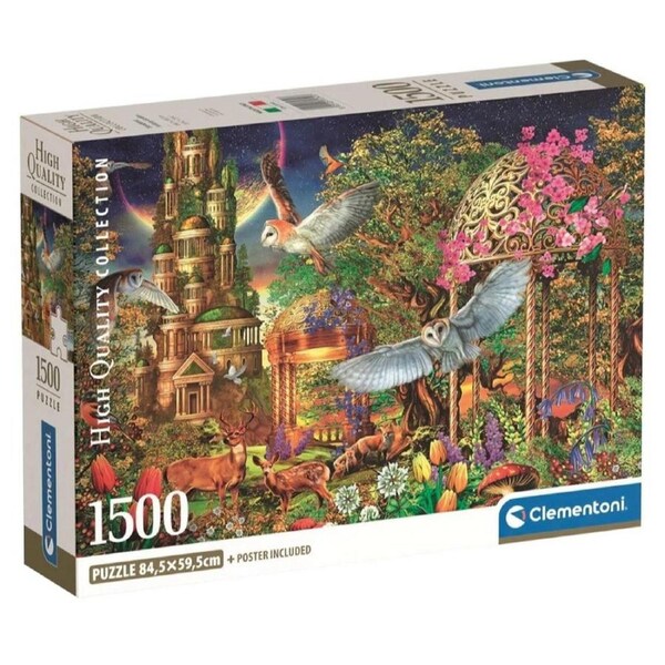 Clementoni Woodland Fantasy Garden 1500 Piece Jigsaw Puzzle