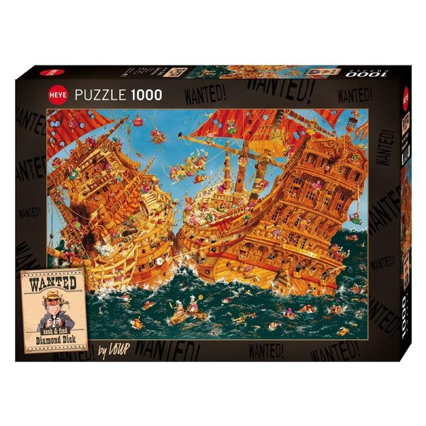Heye Seek and Find Wanted Diamond Dick 1000 Piece Jigsaw Puzzle
