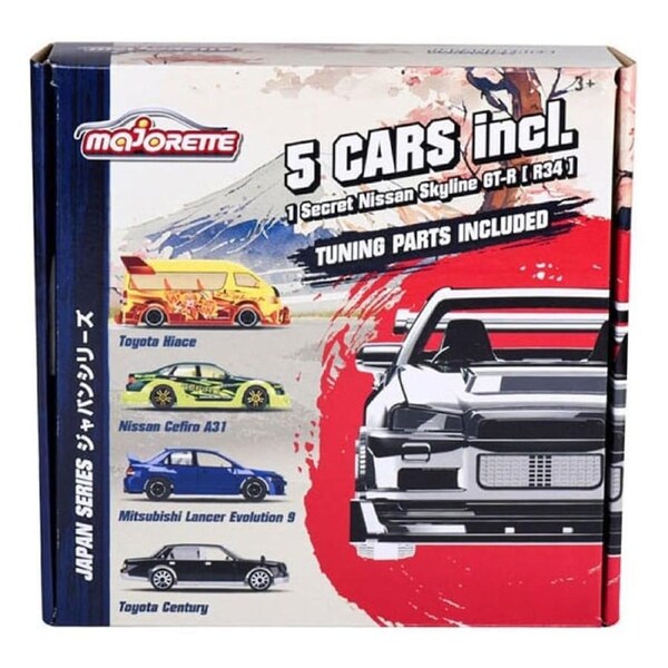 Majorette Japan Series Diecast Vehicle Bonus Pack (Mix 1)