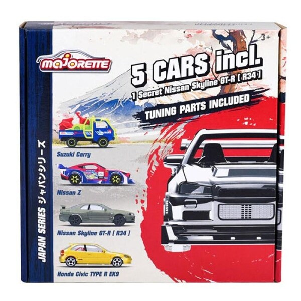 Majorette Japan Series Diecast Vehicle Bonus Pack (Mix 3)