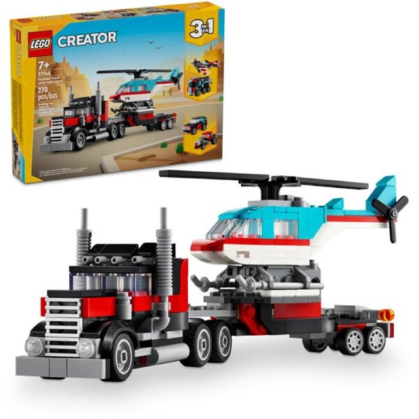 LEGO 31146 - Creator 3in1 Flatbed Truck with Helicopter