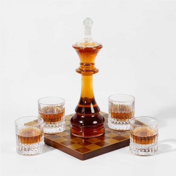 Refined Gifts Chess Decanter Set