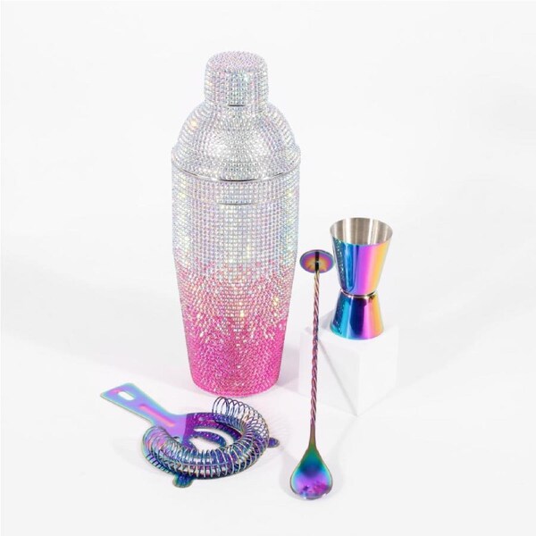 Glitz Rhinestones Cocktail Shaker Set