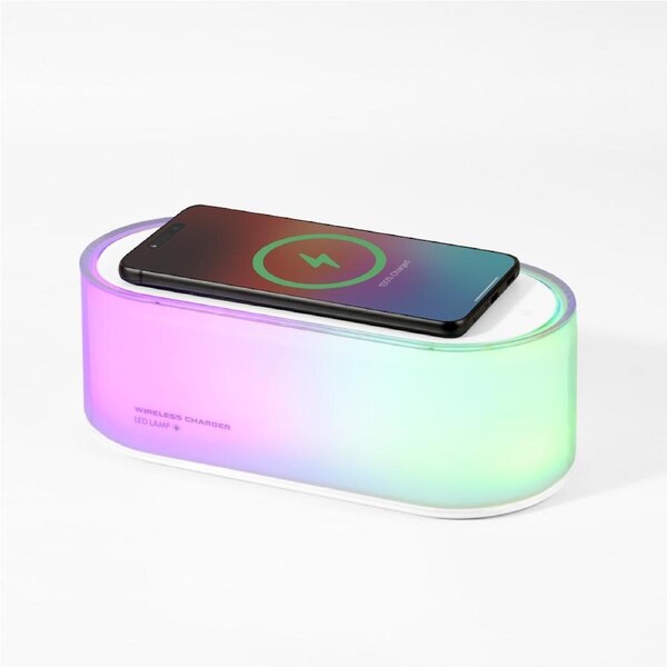 X Echo 2-in-1 Wireless Charger Slab and RGB Touch Bedside Lamp