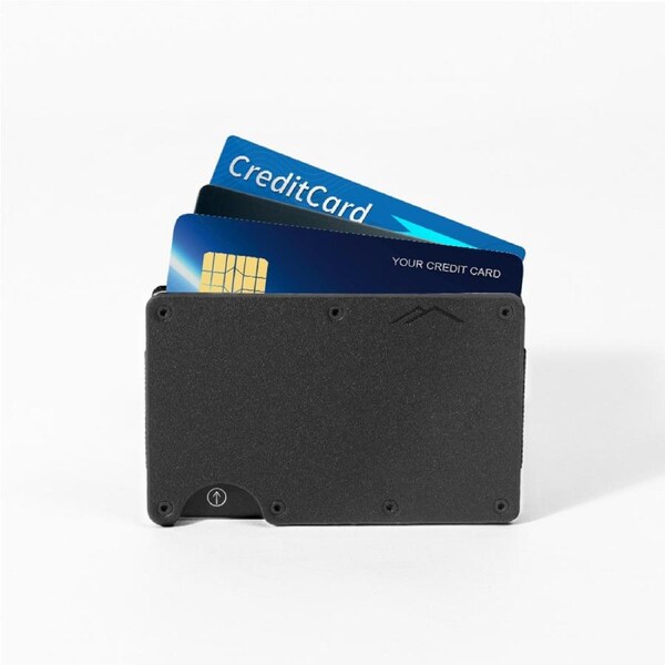 SWIG Minimalist Wallet Real Leather Black