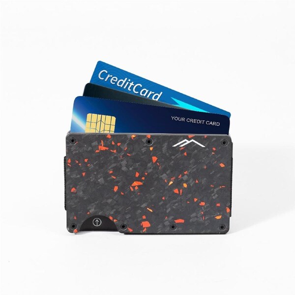 SWIG Minimalist Wallet Carbon Fibre Black Red