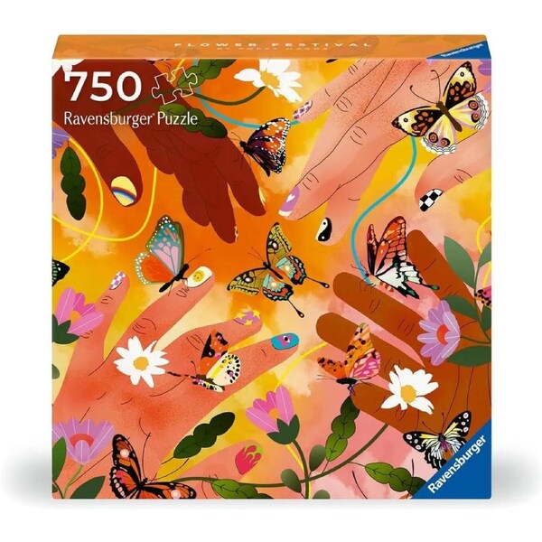 Ravensburger Flower Festival Art & Soul Puzzle 750 Pc Square