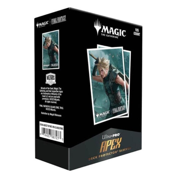 ULTRA PRO Magic MTG Final Fantasy 105ct Apex Deck Protector sleeves Cloud