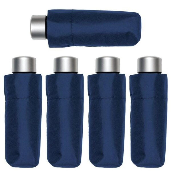 5x Bobbie J Super Lite Mini Handbag Umbrella Compact Folding Lightweight Bulk in Navy