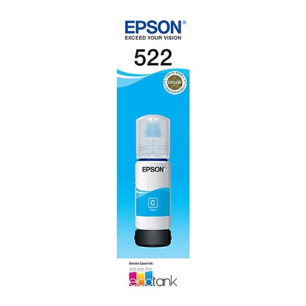 Epson T522 Cyan EcoTank Bottle